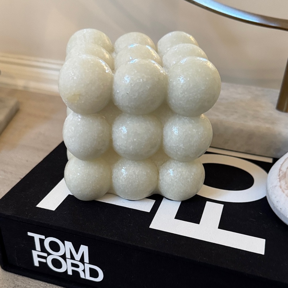 White Bubble Stone Decor
